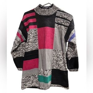 Vintage 80s Mock Neck Sweater